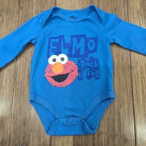 Sesame Street classic Elmo Rock 'n Roll baby long sleeve bodysuit